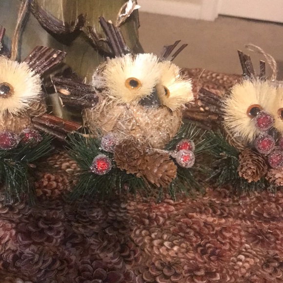 Set of 3 Owl Ornaments - Picture 2 of 5
